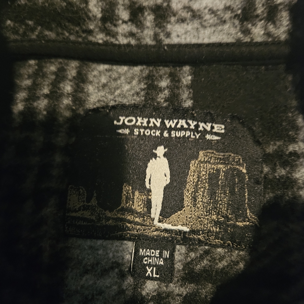 John wayne half zip sweater